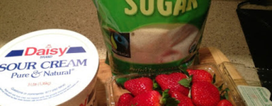 Fresas con crema–Strawberries with Cream
